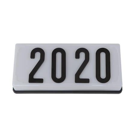 Yosemite Yosemite AL000 11.5 in. Address Light; White Frame with Black Numbers AL000